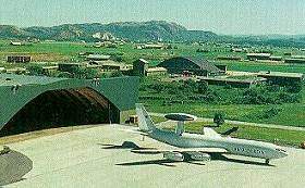 Boeing E-3A Sentry sur la base arienne d'Oerland