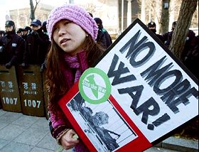 Manifestation anti-guerre